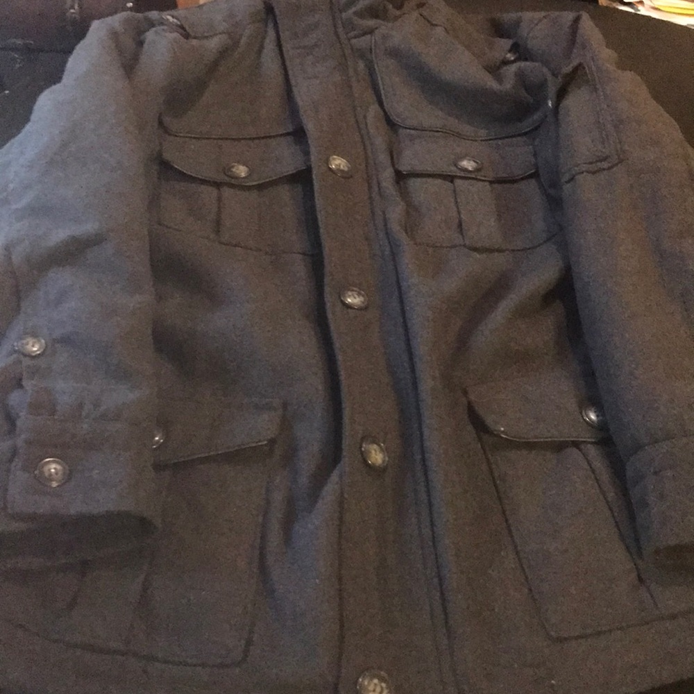 Host Pick Men’s Large Gray Part Wool Sportier Coat